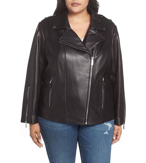 michael kors shearling leather jacket|Michael Kors leather jacket women's.